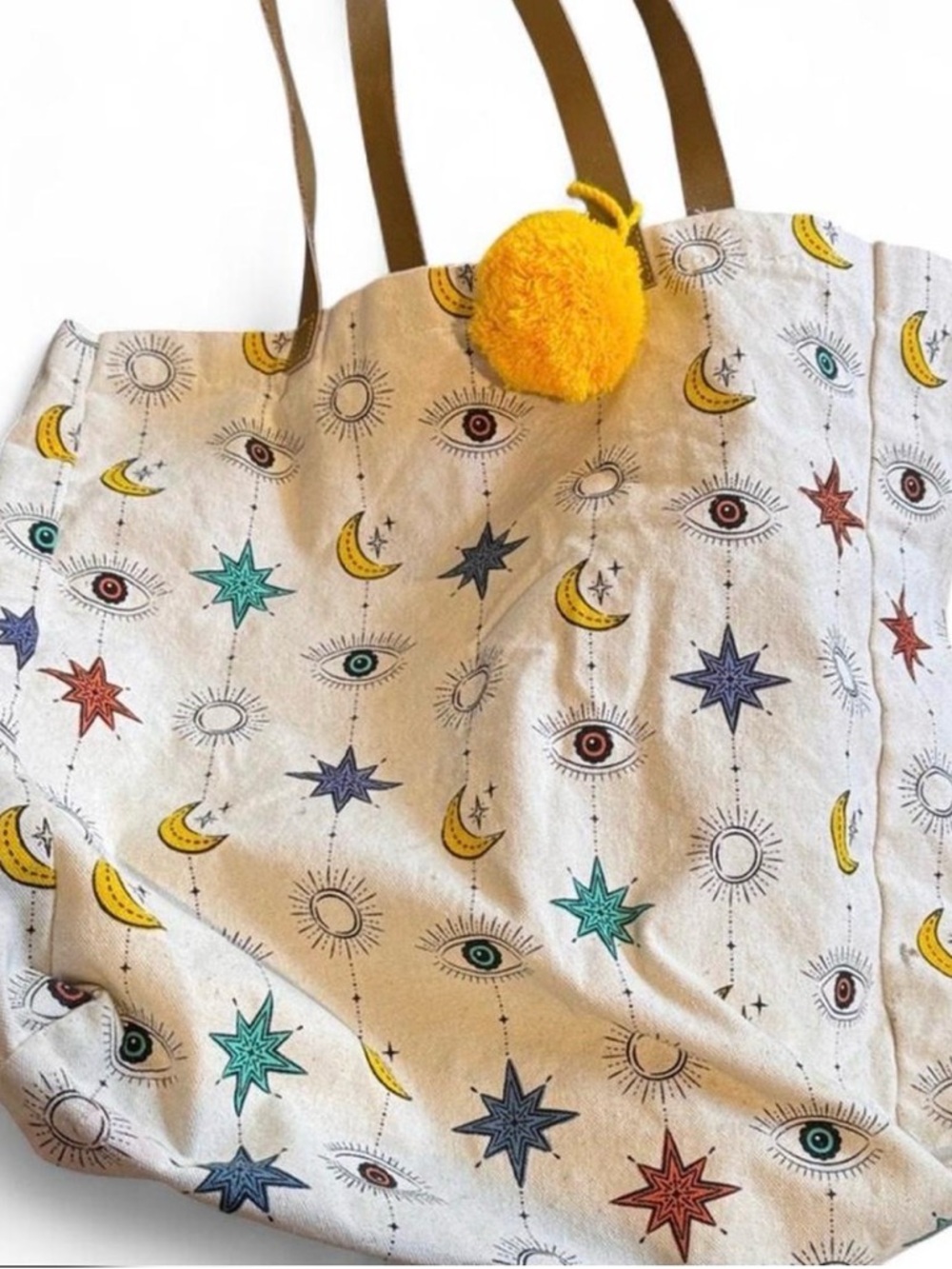 Stylish Celestial Print Tote Bag